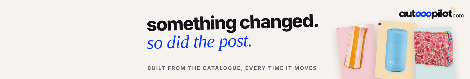 Autooopilot cover on canvas: something changed, so did the post, with three product posts lined up